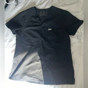 FIGS Black Scrub Top